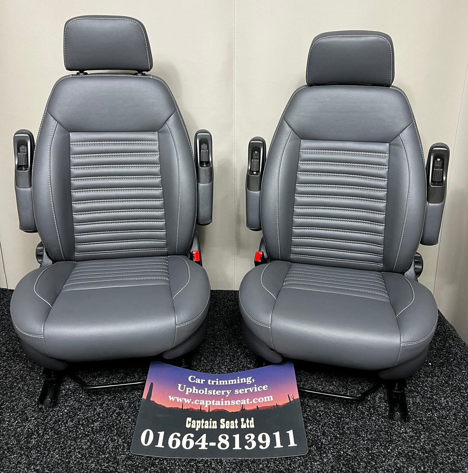 Pair of MK2 Swivel Replacement Captain Seats